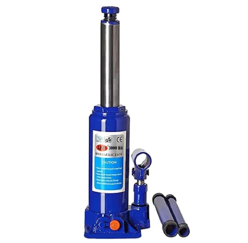 PEFKO PFK0667 3/5/ 6/8/ 10 TON Universal Hydraulic Universal Bottle Car Jack, Compatible for Lifting All Cars, Material - Alloy Steel, Color - Blue, Lifting Capacity (3000 KG) - Image 4