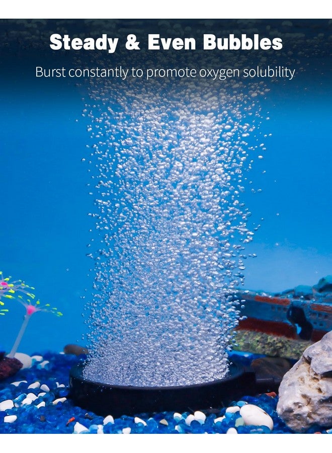 باوفلي حجر هواء مقاس 4 بوصات لحوض السمك، موزع فقاعات حجر هواء لحوض السمك لمضخات الهواء والدلاء وخزانات الأسماك والبرك وخزانات المياه العذبة والدوران - Image 2
