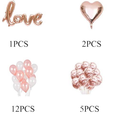 SOI Valentine Day Decoration Items | Valentines Decoration Items for Husband, Wife | Valentines Day Decoration | Love Decoration Items | Love Balloons For Decoration - Image 2
