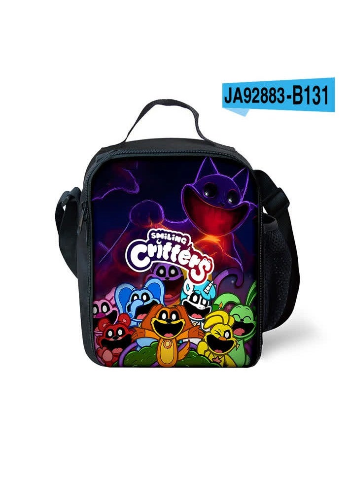 Generic - New Horror Bobbi Smile Animal Smiling Crites Lunch Bag Elementary School Student Shoulder Bag Shoulder Bag,B-Meal Pack Terror Bobby - Image 1