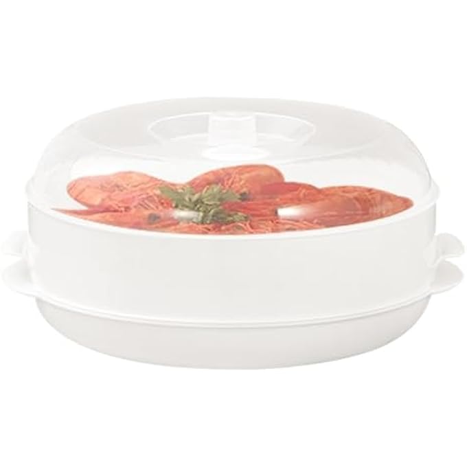 جهاز تبخير الخضار بالميكروويف وعاء متعدد الوظائف قابل للتكديس وعاء تسخين بالميكروويف لوجبات الغداء الخضار الطبخ إعادة التسخين المطبخ الطعام المنزل الشقة تحضير الطعام - Image 1