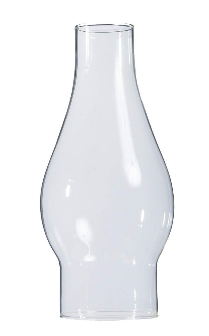 BP LAMP 2 12 INCH BASE BY 7 12 INCH TALL CLEAR OIL AND KEROSENE LAMP CHIMNEY
