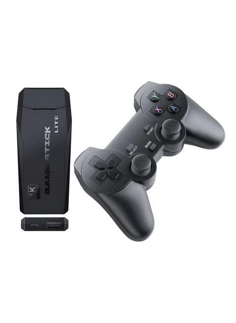 Classic M8 Game Stick 4K Game Console with Two 2.4G Wireless Gamepads Dual Players HDMI Output Built in 3500 Classic Games Compatible with Android TV/PC/Laptop/Projector.