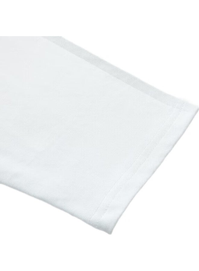 LIMENG 230G Thickened American-Style Pure Cotton Long-Sleeve T-Shirt For Men, White Inner Layer, Round Neck, Loose Undershirt, White, Xl - Image 1