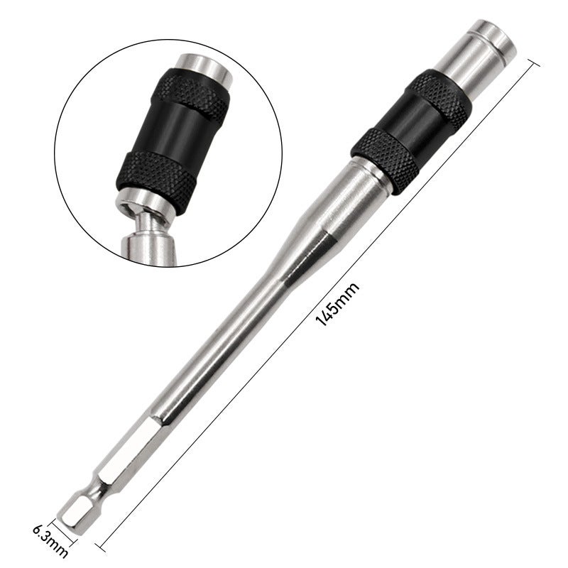 Quick Adapter Rod Bit Extension Rod Electric Screwdriver 145mm Extended Hexagonal Handle Quick Release Self-Locking Rod(Hexagon handle quick release self-locking Rod-) - Image 1