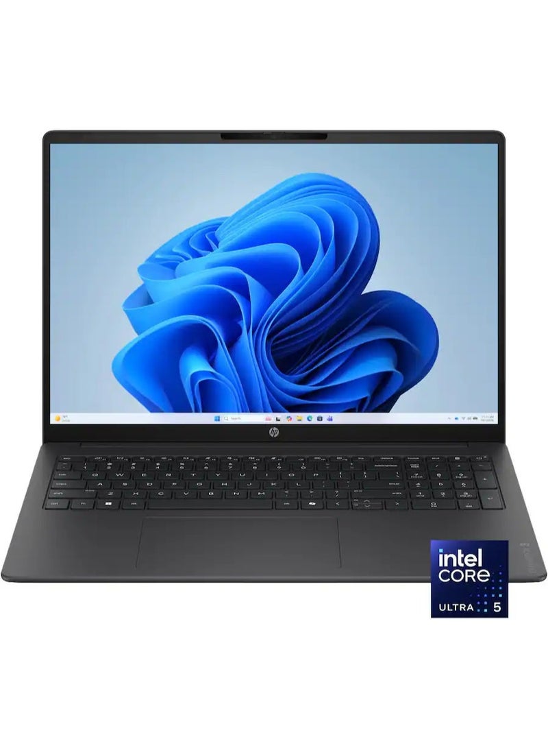 HP OmniBook 3 16-bu0305dx 2K Touchscreen Laptop | Intel Core Ultra 5 225U | 8GB DDR5 RAM | 512GB PCIe Gen4 SSD | 16" WUXGA IPS LED Display | Intel Graphics | Windows 11 Home | MS Office | English Mica Silver - Image 1