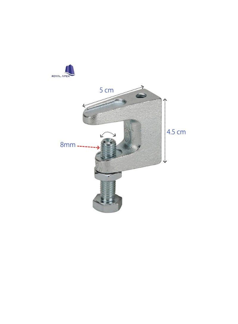High Quality Wide Mouth Galvanized Beam Clamps (4, 8mm)  - Image 3