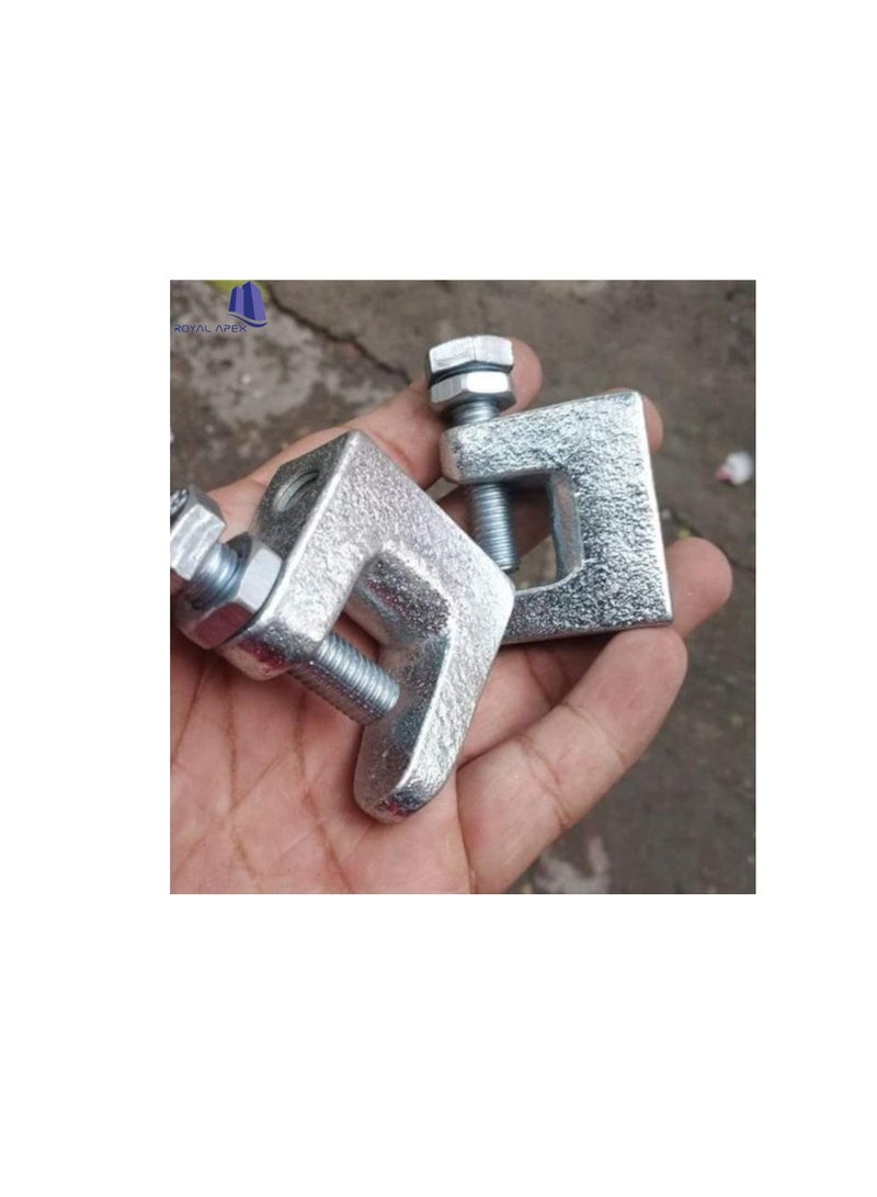 High Quality Wide Mouth Galvanized Beam Clamps (4, 8mm)  - Image 2
