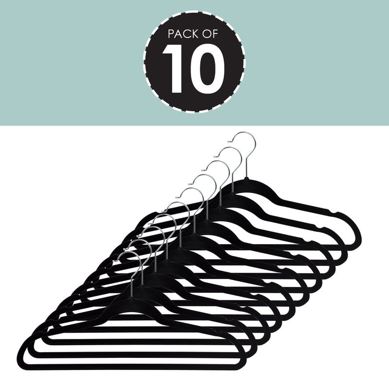 Sunbeam 10 PACK VELVET HANGER BLACK - Image 3