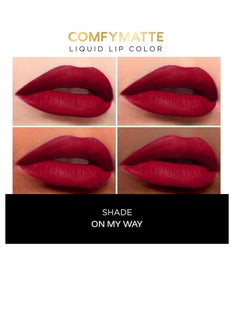 Faces Canada FACES CANADA Comfy Matte Liquid Lipstick On My Way 01, 3 ml Pink Comfortable 10HR Longstay Intense Matte Color Almond Oil and Vitamin E Infused   Super Smooth   No Dryness  - Image 2