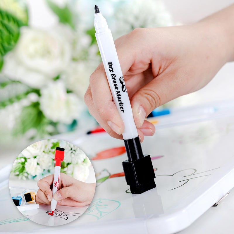 Mr. Pen- Dry Erase Board, 12.5" x 9.5" with 8 Dry Erase Markers and 2 Board Magnets, Small Whiteboard - Image 5