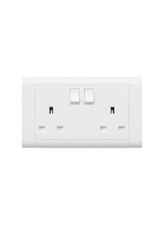 Duravel Duravel Electric Vivace 2 Gang Socket, 13A 250V, (White)  - Image 1