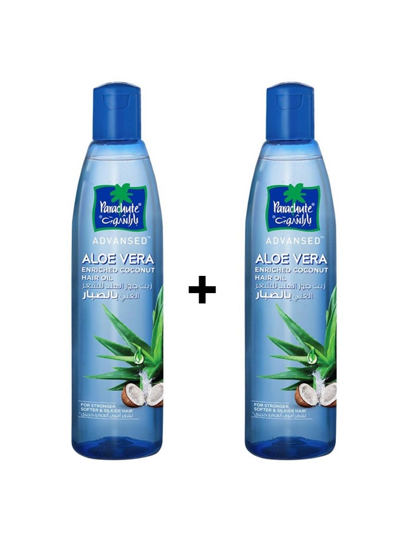 Parachute 2 Pieces Of Advansed Aloe Vera & Coconut Hair Oil 2X150 ml - Image 1