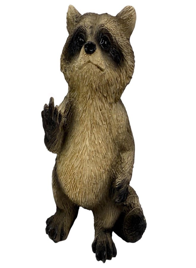 Top Brass Rude Raccoon Figurine - Flipping The Bird/Giving The Middle Finger Whimsical Desk Décor, Funny Novelty Gag Gift - Image 1