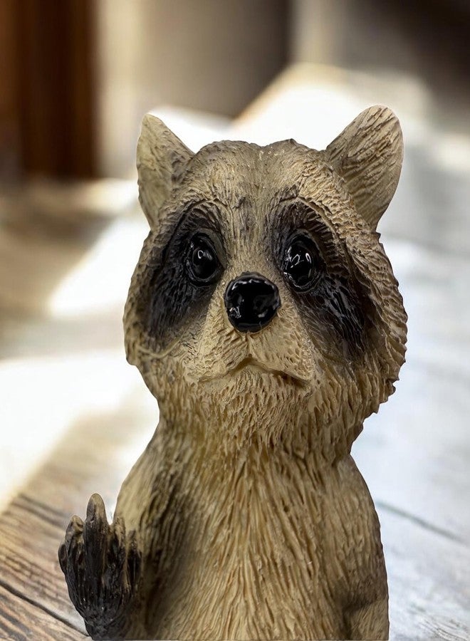 Top Brass Rude Raccoon Figurine - Flipping The Bird/Giving The Middle Finger Whimsical Desk Décor, Funny Novelty Gag Gift - Image 5