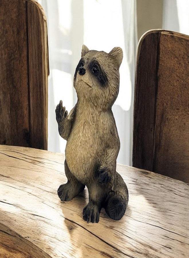 Top Brass Rude Raccoon Figurine - Flipping The Bird/Giving The Middle Finger Whimsical Desk Décor, Funny Novelty Gag Gift - Image 2