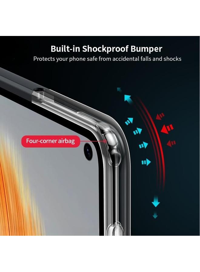 erorex Clear Case Compatible With Infinix Gt 20 Pro Tpu Plus Pc Transparent Phone Case Four Corners Thickened Airbag Yellow Proof Shock Proof And Drop Proof Phone Case For Gt 20 Pro - Image 2