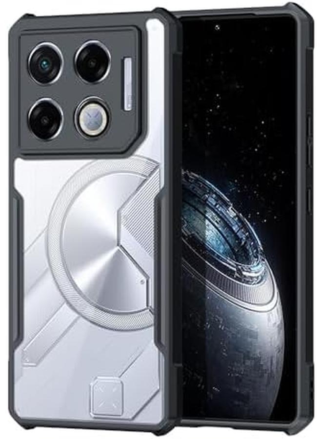 erorex Clear Case Compatible With Infinix Gt 20 Pro Tpu Plus Pc Transparent Phone Case Four Corners Thickened Airbag Yellow Proof Shock Proof And Drop Proof Phone Case For Gt 20 Pro - Image 5