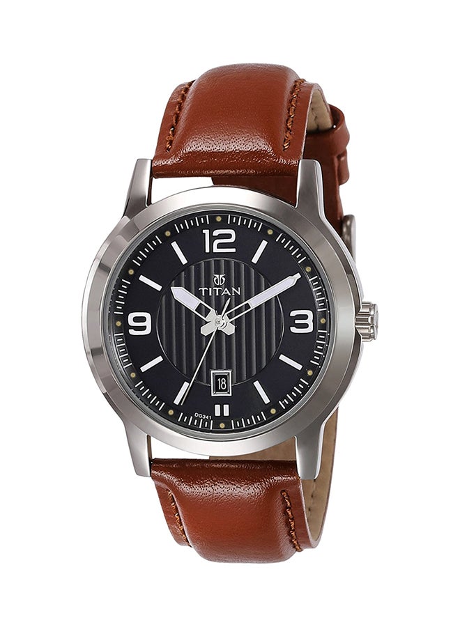 Men Water Resistant Leather Analog Watch 1730SL02