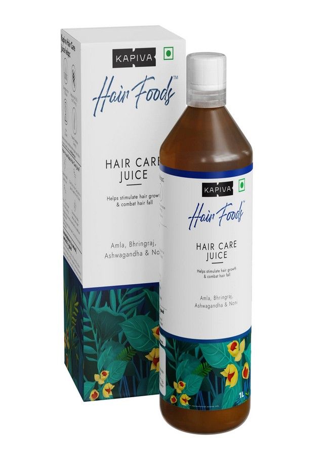 Kapiva Hair Care Juice | For Hair Growth & Hair Fall Control | 100% Ayurvedic Hair Care with Amla, Noni, Bhringraj and Ashwagandha (1L) - Image 1