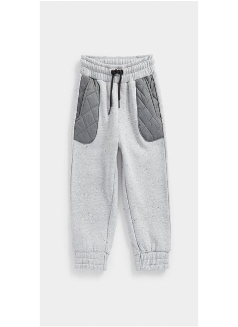 Grey Quilted Joggers