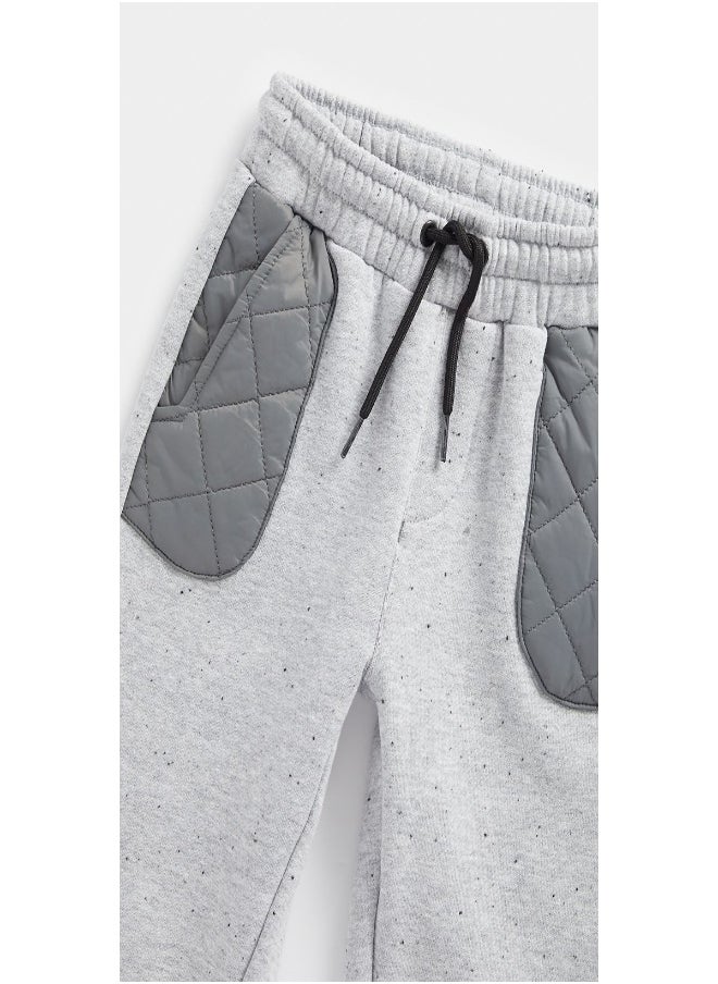 mothercare Grey Quilted Joggers  - Image 3