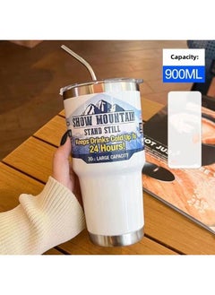 30oz Car Cup Exclusive For 304 Stainless Steel Ice Cup Outdoor Car Portable Thermal Ulation Cold Cup