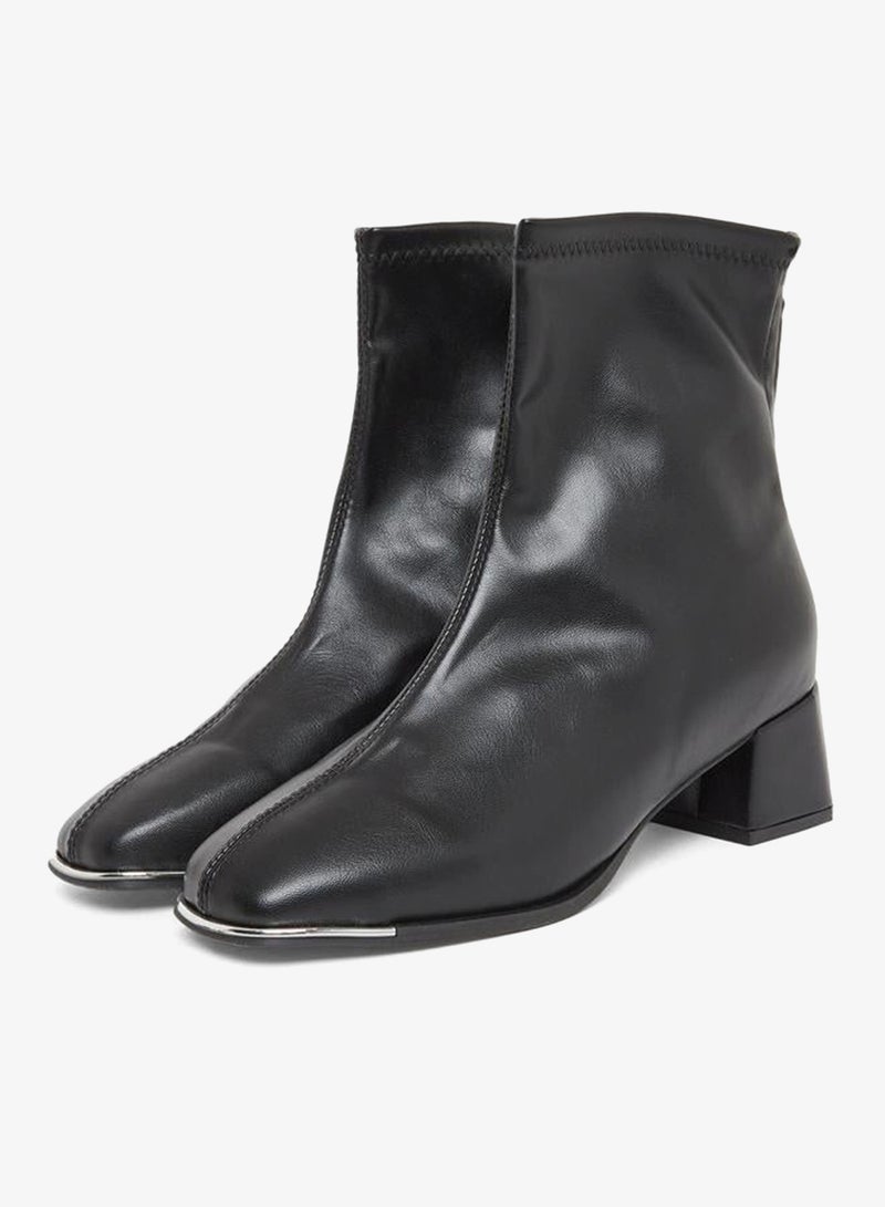 Take Two Women Black Pointed Toe Ankle Boots - Image 2