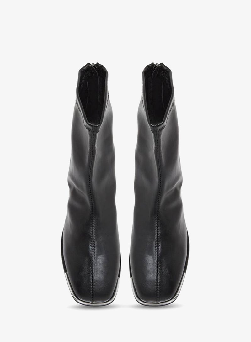 Take Two Women Black Pointed Toe Ankle Boots - Image 5