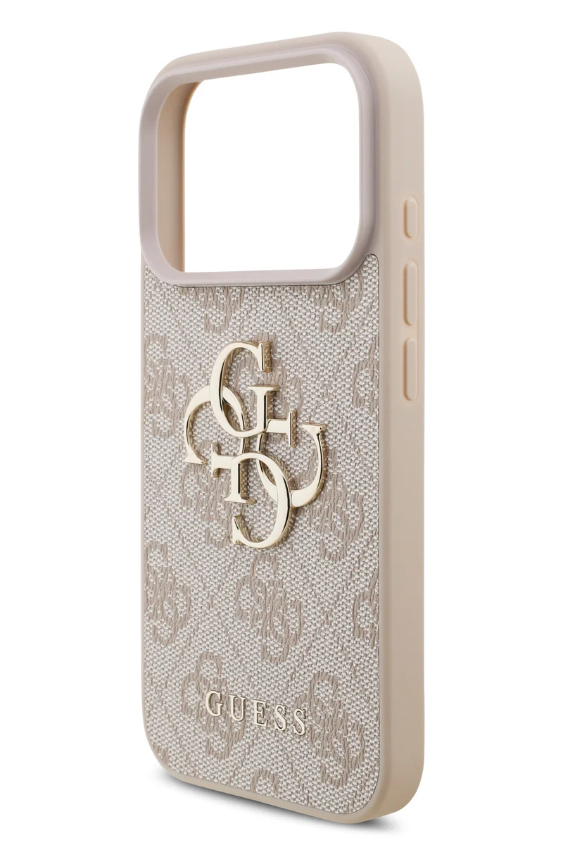 GUESS PU Leather Case with Big 4G & Classic Logo for iPhone 17 Pro Max / Easy Snap-On / Sustainable Packaging / Comfortable Grip / Drop Protection / Slim Profile & Lightweight Design - Pink