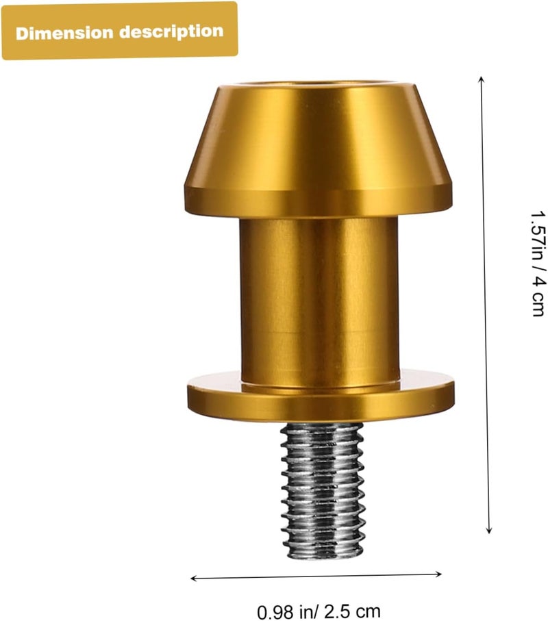 Room to room portable 2pcs Cnc Aluminum Rear Lift Screws for Motorcycles Durable Easy to Install Spools for Rear Stand Maintenance Compact Design for Enhanced Stability Fine polished finish - Image 2