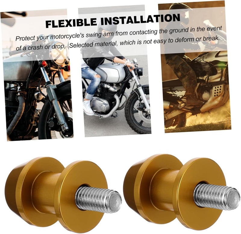 Room to room portable 2pcs Cnc Aluminum Rear Lift Screws for Motorcycles Durable Easy to Install Spools for Rear Stand Maintenance Compact Design for Enhanced Stability Fine polished finish - Image 4