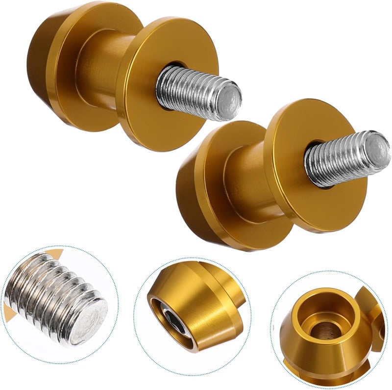 Room to room portable 2pcs Cnc Aluminum Rear Lift Screws for Motorcycles Durable Easy to Install Spools for Rear Stand Maintenance Compact Design for Enhanced Stability Fine polished finish - Image 3
