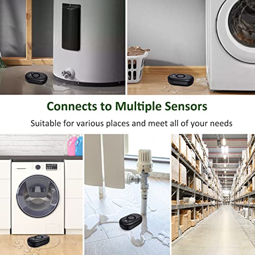 METAK Water Leak Detector Sensor Alarm: Home Water Flooding Monitor Smart Sink Overflow Monitoring Adjustable Wet Moisture Alert Pipe Leakage Drip Detection Warning for Basement Floor (1 Sensor) - Image 3