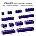 YUJHITP 100 Piece Purple Classic Building Blocks 12 Size Bricks Bulk Compatible With Lego Parts and Pieces - Image 4