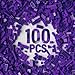 YUJHITP 100 Piece Purple Classic Building Blocks 12 Size Bricks Bulk Compatible With Lego Parts and Pieces - Image 2