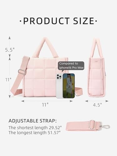 WESTBRONCO Puffer Crossbody Bags for Women, Quilted Purses, Lightweight Shoulder Bag Puffy Bag Nylon Handbags for Travel - Image 2