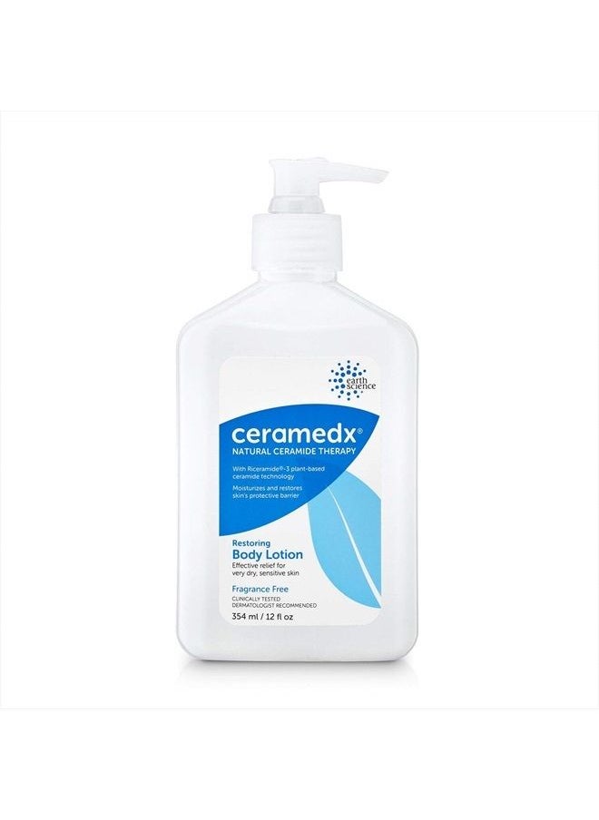 Ceramedx CERAMEDX - Restoring Body Lotion | Natural Ceramide Lotion for Dry, Sensitive Skin | Cruelty Free, Vegan & Fragrance Free | 12 fl oz  - Image 1