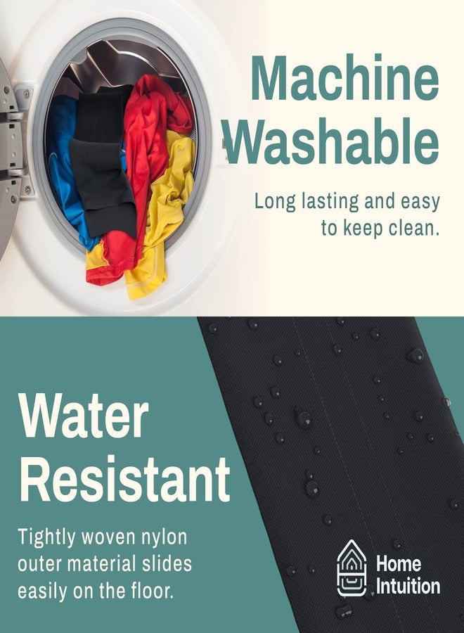 هوم إنتويشون مانع تسرب الهواء أسفل الباب، مقاس 24-36 بوصة، شريط مانع لتسرب الهواء، قابل للتعديل، أسود - Image 5