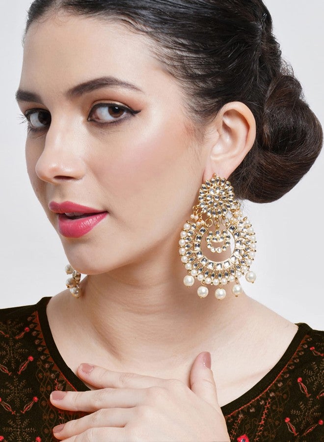 كارات كارت أقراط تشاندبالي بيضاء متدلية من كاراتكارت للنساء - Image 2
