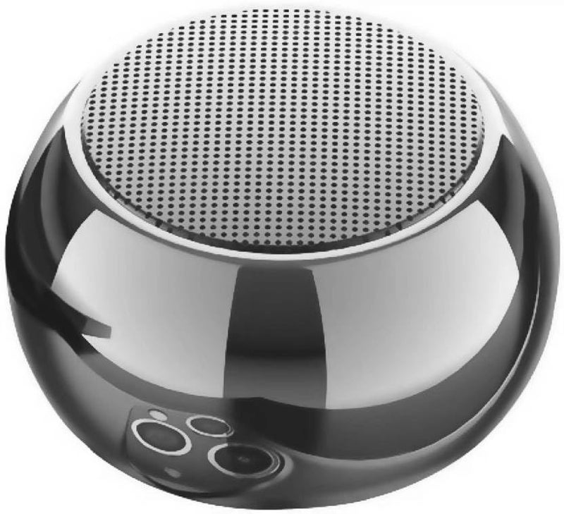 INEFABLE Mini Boost 4 Bluetooth Speaker 4D Mini Electroplating Round Steel Speaker - Multicolor - Pack of 1 - Image 5