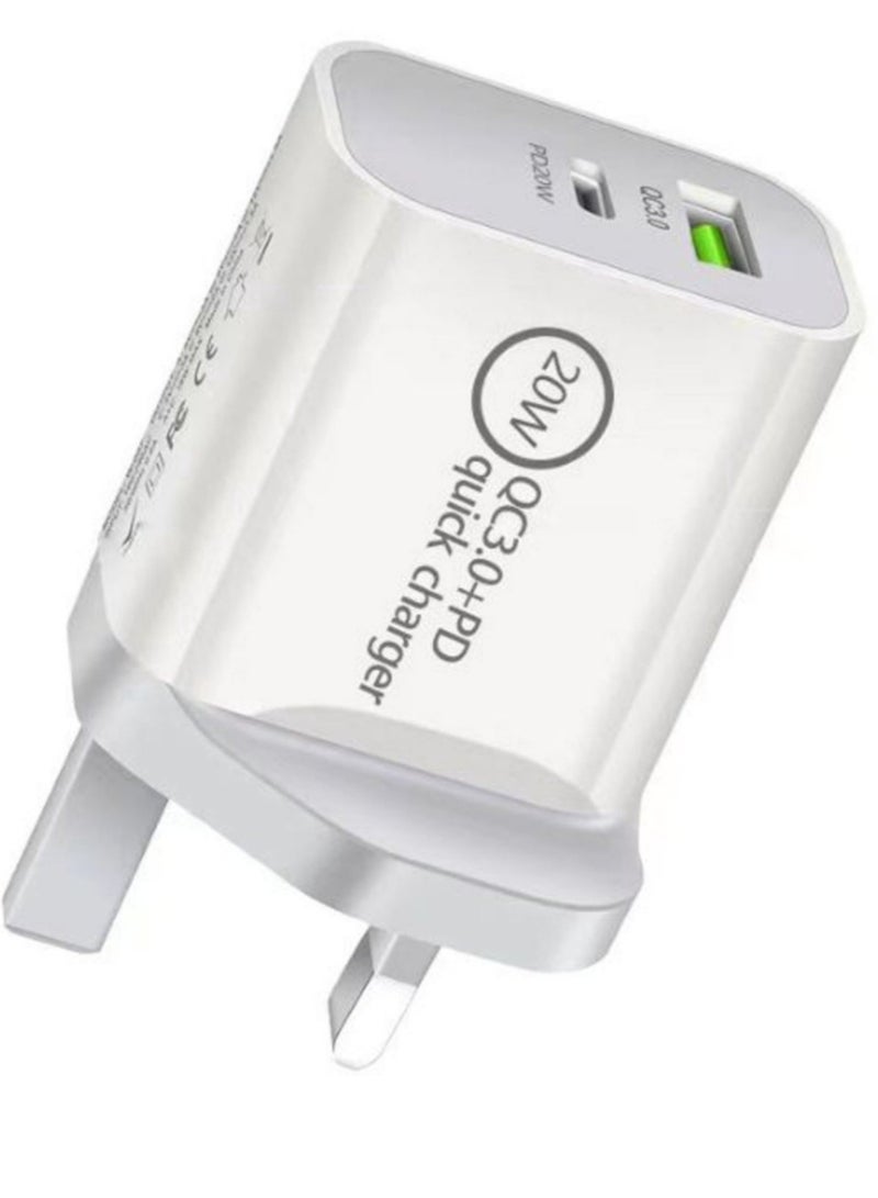 Dual Port Wall Charger White - Image 2