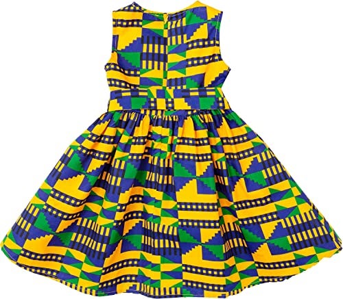 SHENBOLEN Girls Dashiki Print Dress African Tradition Dresses(C,X-Large) - Image 2