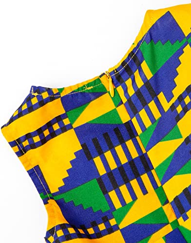 SHENBOLEN Girls Dashiki Print Dress African Tradition Dresses(C,X-Large) - Image 3