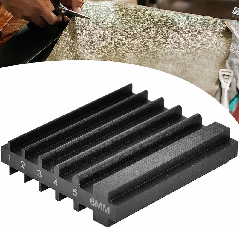 Leather Craft Wide Shovel Cutting Tool, Steel Skiving Edger 6mm - Durable Leather Repair, Precision Chamfering for Leatherworking - Image 2