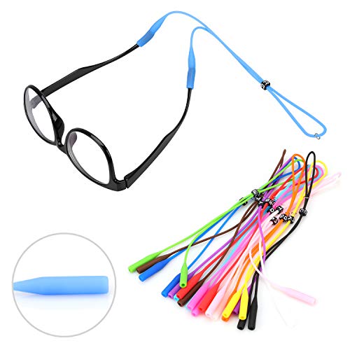 Hifot Adjustable Eyeglasses Strap Eyewear Retainer 12 Pack with Glasses Cleaning Cloth,Silicone Sunglasses Holder Strap,Eyeglasses Retainer - Image 4
