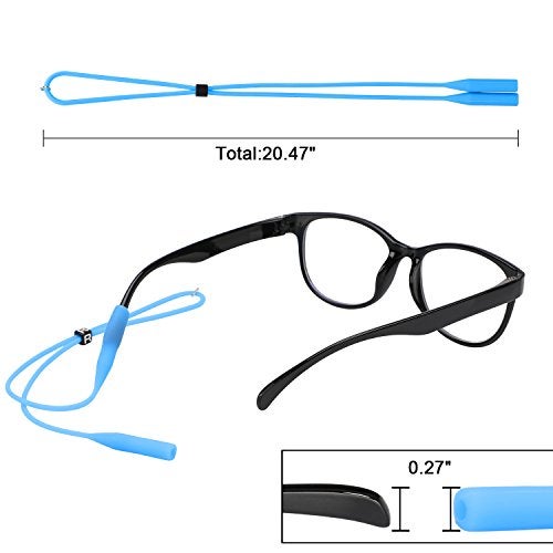 Hifot Adjustable Eyeglasses Strap Eyewear Retainer 12 Pack with Glasses Cleaning Cloth,Silicone Sunglasses Holder Strap,Eyeglasses Retainer - Image 5