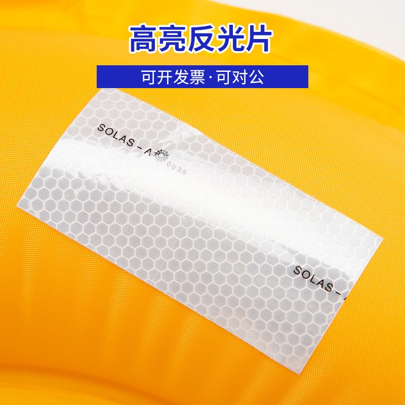 Automatic Inflation Fishing Life Vest Large Buoyancy Belt Red automatic belt - Image 4