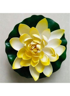 BLUE CORAL LED Floating Lotus Flower, Solar Power LED Lotus Light RGB Color Change, Lamp Outdoor Garden Yard Waterproof Pond Pool Decor Night Light Wedding Decor, Yellow  - Image 3