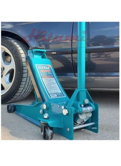 TOTAL TOTAL 3 Ton Hydraulic Garage Jack – Fast Lifting, Dual Pump Hydraulic Floor Jack for Car & Vehicle Maintenance – 85mm Min Height, 515mm Max Height, 430mm Travel  - Image 2